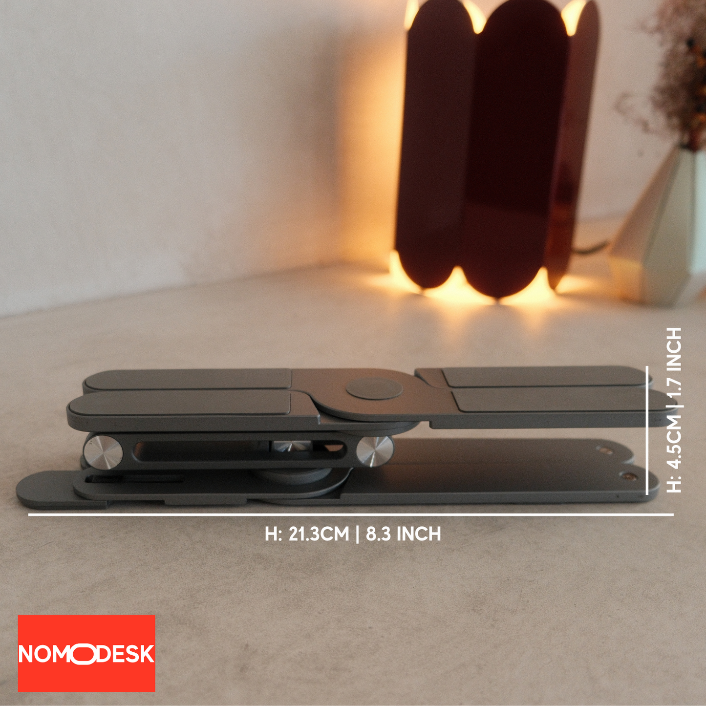 Nomodesk FoldMax™ – ERGONOMIC Adjustable PREMIUM Aluminium Laptop Stand